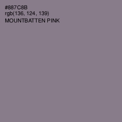 #887C8B - Mountbatten Pink Color Image